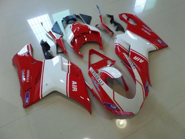 Air Red and White 2007-2014 Ducati Ducati 848 1098 1198 Motorcycle Fairing Air Red and White 2007-2014 Ducati Ducati 848 1098 1198 Motorcycle Fairing