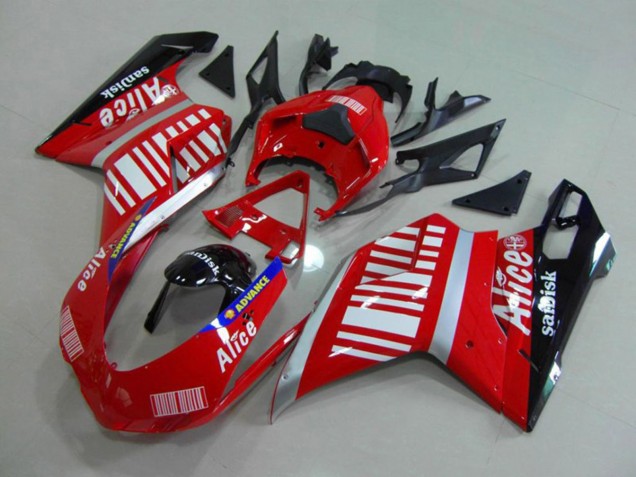 Alice Red 2007-2014 Ducati Ducati 848 1098 1198 Motorcycle Fairing Alice Red 2007-2014 Ducati Ducati 848 1098 1198 Motorcycle Fairing