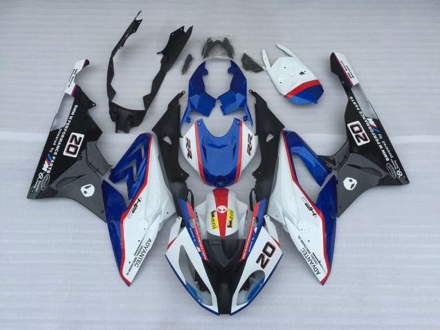 Alien Blue and White 2009-2014 BMW S1000RR Motorcycle Fairing Alien Blue and White 2009-2014 BMW S1000RR Motorcycle Fairing