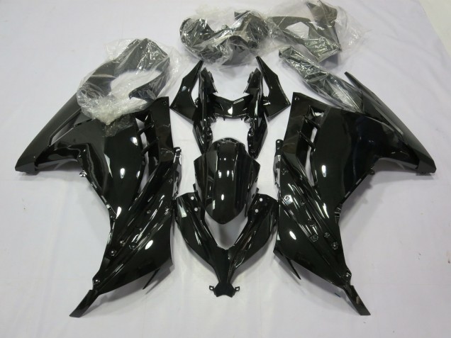 Black Gloss 2013-2018 Kawasaki Ninja 300 Motorcycle Fairing Black Gloss 2013-2018 Kawasaki Ninja 300 Motorcycle Fairing