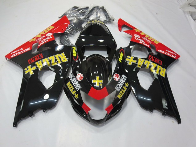 Black Rizla 2004-2005 Suzuki GSXR 600-750 Motorcycle Fairing