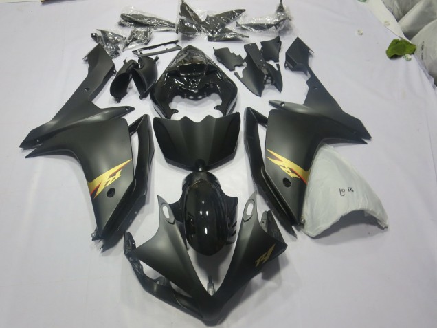 Black and Gold 2007-2008 Yamaha R1 Motorcycle Fairing Black and Gold 2007-2008 Yamaha R1 Motorcycle Fairing