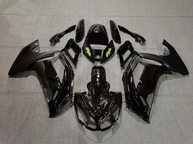 Black and Green 2012-2016 Kawasaki Ninja 650R Motorcycle Fairing Black and Green 2012-2016 Kawasaki Ninja 650R Motorcycle Fairing
