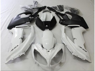 Black and White 2012-2016 Kawasaki Ninja 650R Motorcycle Fairing