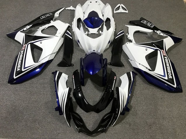 Blue Black and White 2009-2016 Suzuki GSXR 1000 Motorcycle Fairing Blue Black and White 2009-2016 Suzuki GSXR 1000 Motorcycle Fairing