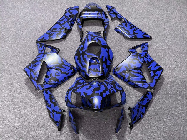Blue Camo 2003-2004 Honda CBR600RR Motorcycle Fairing Blue Camo 2003-2004 Honda CBR600RR Motorcycle Fairing