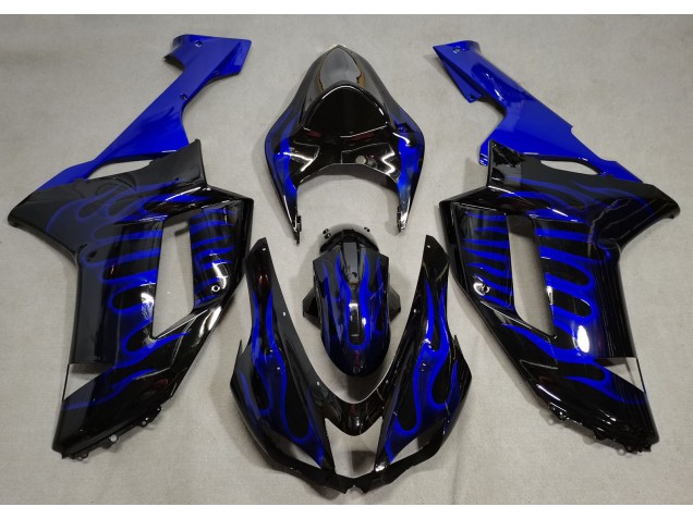 Blue Flame 2007-2008 Kawasaki ZX6R Motorcycle Fairing Blue Flame 2007-2008 Kawasaki ZX6R Motorcycle Fairing