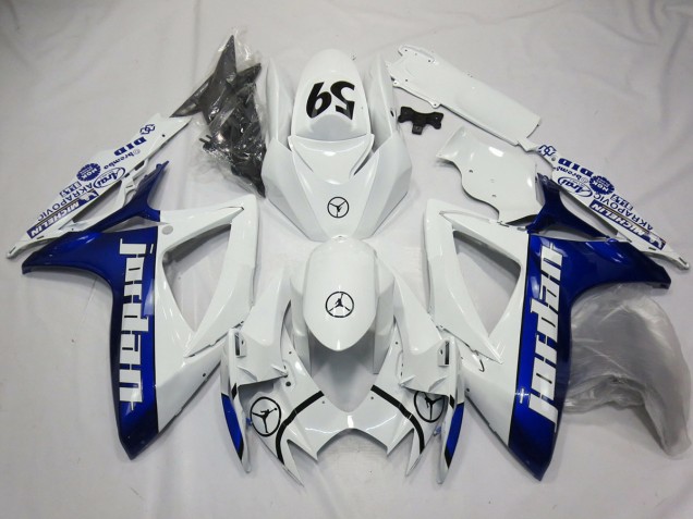 Blue Jordan 2006-2007 Suzuki GSXR 600-750 Motorcycle Fairing