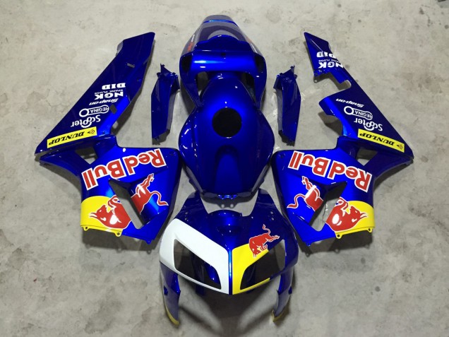 Blue Red Bull 2005-2006 Honda CBR600RR Motorcycle Fairing Blue Red Bull 2005-2006 Honda CBR600RR Motorcycle Fairing