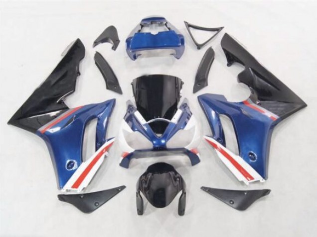 Blue / Red and White 2006-2008 Triumph Daytona 675 Motorcycle Fairing Blue / Red and White 2006-2008 Triumph Daytona 675 Motorcycle Fairing