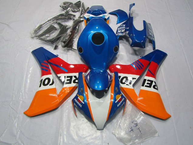 Blue Repsol & Red 2008-2011 Honda CBR1000RR Motorcycle Fairing Blue Repsol & Red 2008-2011 Honda CBR1000RR Motorcycle Fairing