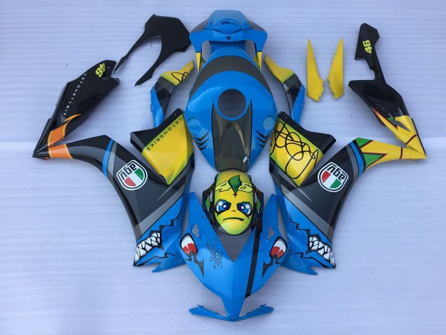 Blue Shark Teeth 2012-2016 Honda CBR1000RR Motorcycle Fairing Blue Shark Teeth 2012-2016 Honda CBR1000RR Motorcycle Fairing