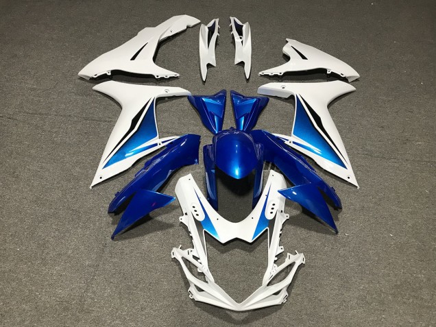 Blue White Custom 2011-2024 Suzuki GSXR 600-750 Motorcycle Fairing Blue White Custom 2011-2024 Suzuki GSXR 600-750 Motorcycle Fairing