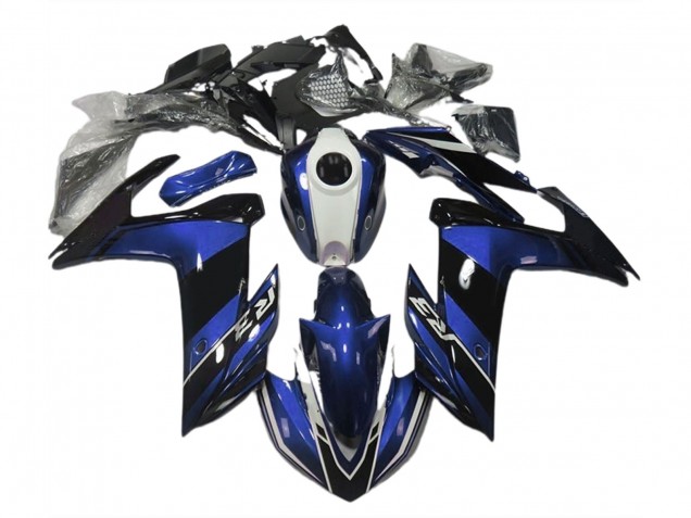Blue and Gloss Black 2015-2018 Yamaha R3 Motorcycle Fairing Blue and Gloss Black 2015-2018 Yamaha R3 Motorcycle Fairing
