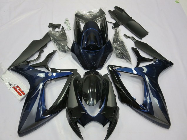 Blue and Grey 2006-2007 Suzuki GSXR 600-750 Motorcycle Fairing Blue and Grey 2006-2007 Suzuki GSXR 600-750 Motorcycle Fairing