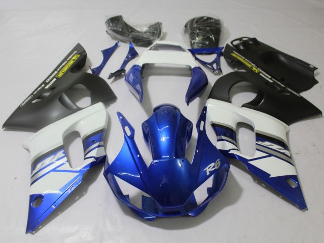 Blue and Matte 1998-2002 Yamaha R6 Motorcycle Fairing Blue and Matte 1998-2002 Yamaha R6 Motorcycle Fairing