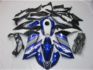 Blue and Silver 2015-2018 Yamaha R3 Motorcycle Fairing