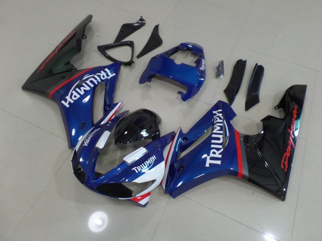 Blue and White 2009-2012 Triumph Daytona 675 Motorcycle Fairing Blue and White 2009-2012 Triumph Daytona 675 Motorcycle Fairing