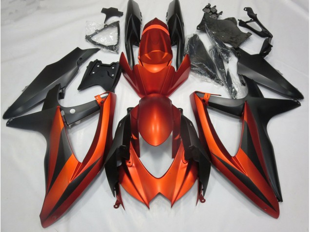 Burnt Matte Orange 2008-2010 Suzuki GSXR 600-750 Motorcycle Fairing Burnt Matte Orange 2008-2010 Suzuki GSXR 600-750 Motorcycle Fairing