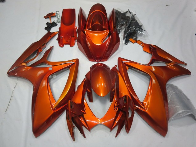 Burnt Orange 2006-2007 Suzuki GSXR 600-750 Motorcycle Fairing Burnt Orange 2006-2007 Suzuki GSXR 600-750 Motorcycle Fairing