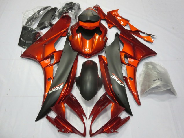 Burnt Orange 2006-2007 Yamaha R6 Motorcycle Fairing Burnt Orange 2006-2007 Yamaha R6 Motorcycle Fairing