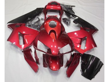 Candy Red Plain 2003-2004 Honda CBR600RR Motorcycle Fairing