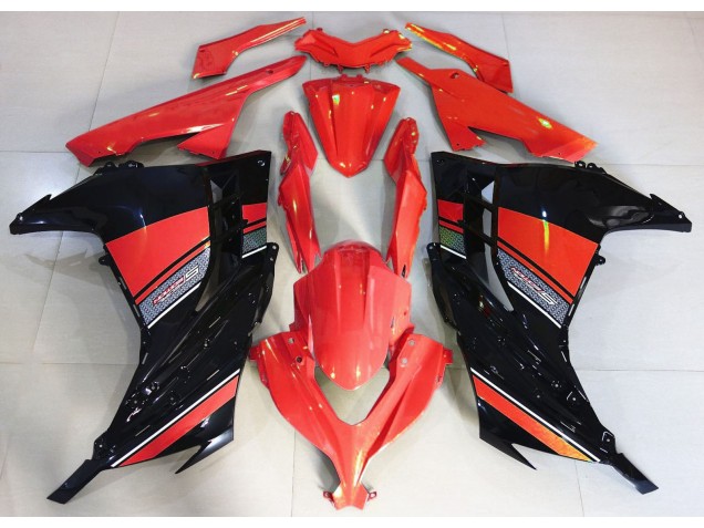 Candy Red and Black 2013-2018 Kawasaki Ninja 300 Motorcycle Fairing Candy Red and Black 2013-2018 Kawasaki Ninja 300 Motorcycle Fairing