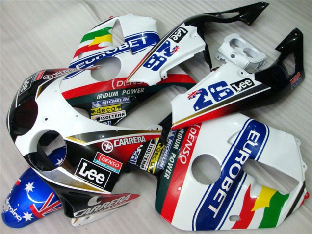 Carrera EuroBet 1990-1998 Honda CBR250RR Motorcycle Fairing Carrera EuroBet 1990-1998 Honda CBR250RR Motorcycle Fairing
