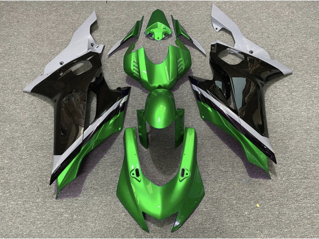 Cement Black and Green 2017-2021 Yamaha R6 Motorcycle Fairing Cement Black and Green 2017-2021 Yamaha R6 Motorcycle Fairing