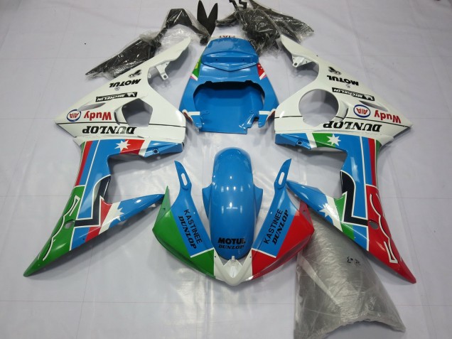 Classic Dunlop 2005 Yamaha R6 Motorcycle Fairing Classic Dunlop 2005 Yamaha R6 Motorcycle Fairing