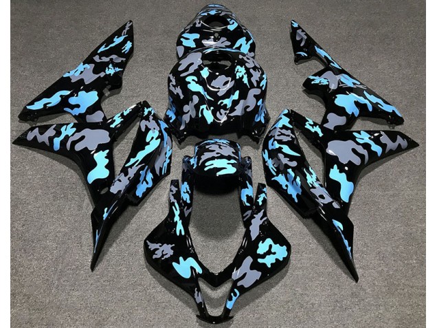 Custom Camo Blue 2007-2008 Honda CBR600RR Motorcycle Fairing Custom Camo Blue 2007-2008 Honda CBR600RR Motorcycle Fairing