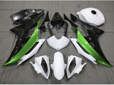 Custom Green Black and White 2008-2016 Yamaha R6 Motorcycle Fairing