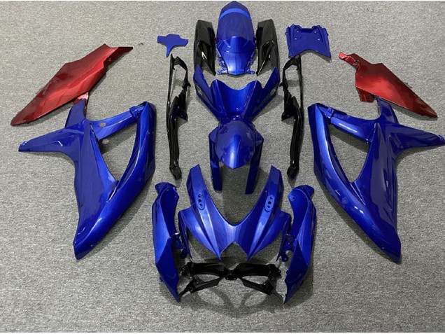 Dark Blue and Red 2008-2010 Suzuki GSXR 600-750 Motorcycle Fairing Dark Blue and Red 2008-2010 Suzuki GSXR 600-750 Motorcycle Fairing