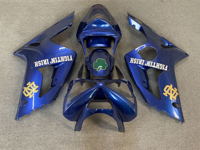 Deep Blue 2003-2004 Kawasaki ZX6R Motorcycle Fairing Deep Blue 2003-2004 Kawasaki ZX6R Motorcycle Fairing