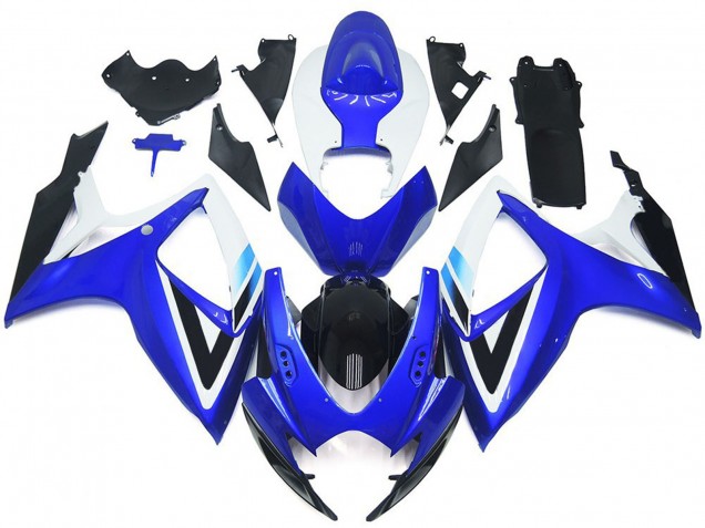 Deep Blue and Light Blue OEM Style 2006-2007 Suzuki GSXR 600-750 Motorcycle Fairing Deep Blue and Light Blue OEM Style 2006-2007 Suzuki GSXR 600-750 Motorcycle Fairing