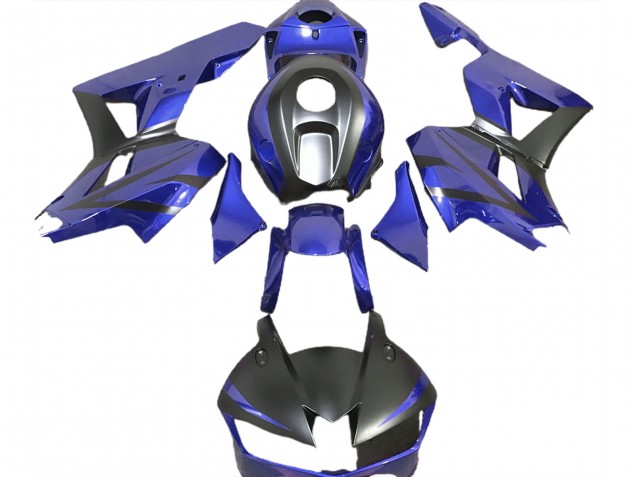 Deep Blue and Matte Black 2013-2023 Honda CBR600RR Motorcycle Fairing Deep Blue and Matte Black 2013-2023 Honda CBR600RR Motorcycle Fairing