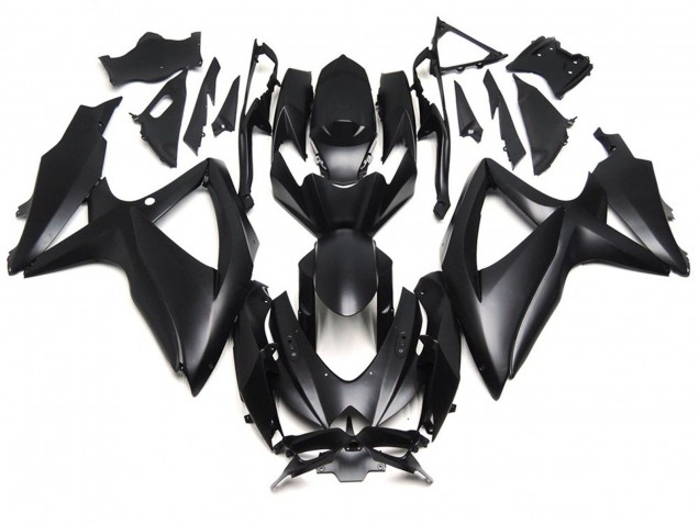 Deep Matte Black 2008-2010 Suzuki GSXR 600-750 Motorcycle Fairing Deep Matte Black 2008-2010 Suzuki GSXR 600-750 Motorcycle Fairing