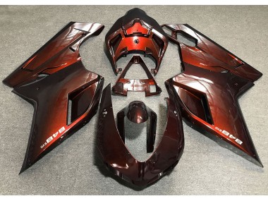 Deep Orange 2007-2014 Ducati Ducati 848 1098 1198 Motorcycle Fairing