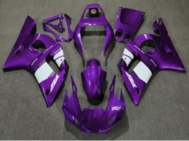 Deep Purple & White 1998-2002 Yamaha R6 Motorcycle Fairing