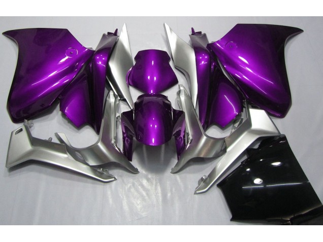 Deep Purple and Silver 2010-2013 Honda VFR1200 Motorcycle Fairing Deep Purple and Silver 2010-2013 Honda VFR1200 Motorcycle Fairing