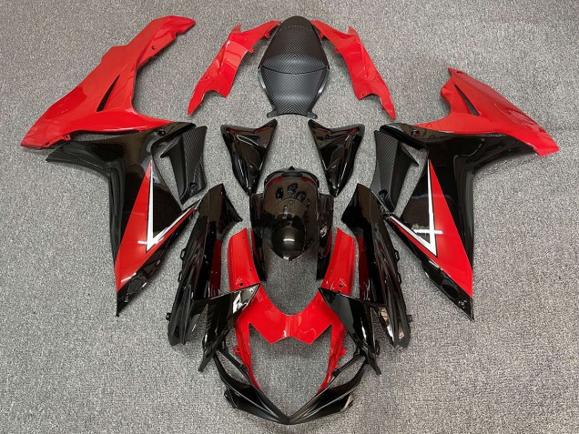 Deep Red and Gloss Black 2011-2024 Suzuki GSXR 600-750 Motorcycle Fairing Deep Red and Gloss Black 2011-2024 Suzuki GSXR 600-750 Motorcycle Fairing