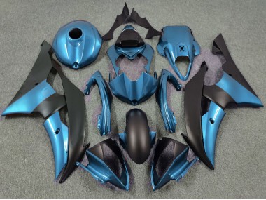 Electric Blue and Matte Black 2008-2016 Yamaha R6 Motorcycle Fairing