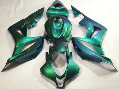 Emerald Green Plain 2007-2008 Honda CBR600RR Motorcycle Fairing