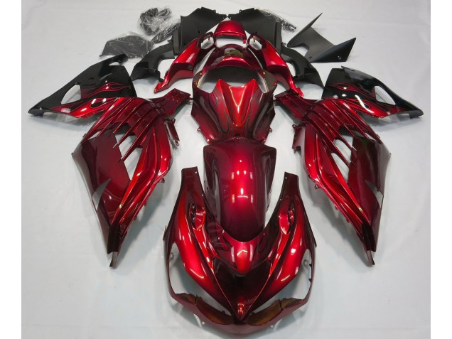 Fire Red Gloss 2012-2021 Kawasaki ZX14R Motorcycle Fairing Fire Red Gloss 2012-2021 Kawasaki ZX14R Motorcycle Fairing
