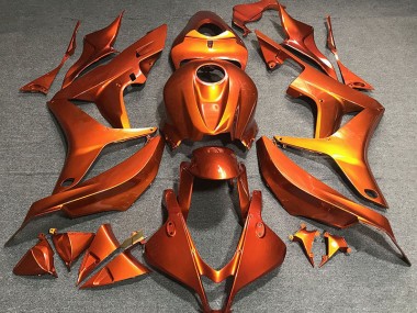 Flat Orange 2007-2008 Honda CBR600RR Motorcycle Fairing
