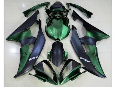 Forest Green and Matte Black 2008-2016 Yamaha R6 Motorcycle Fairing