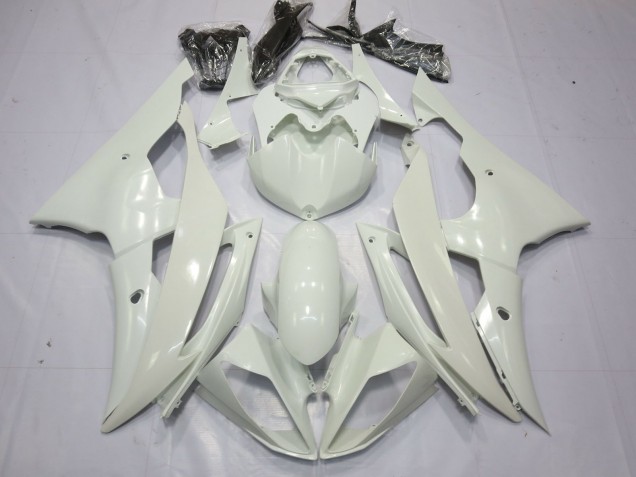 Full Gloss White 2008-2016 Yamaha R6 Motorcycle Fairing Full Gloss White 2008-2016 Yamaha R6 Motorcycle Fairing
