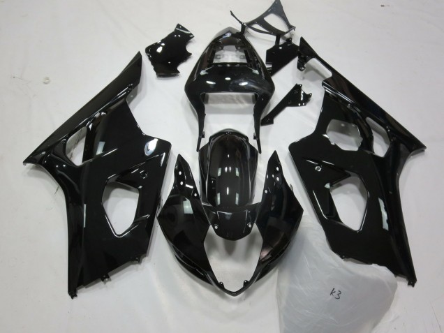 Gloss Black 2003-2004 Suzuki GSXR 1000 Motorcycle Fairing Gloss Black 2003-2004 Suzuki GSXR 1000 Motorcycle Fairing