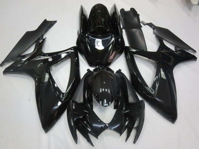 Gloss Black 2006-2007 Suzuki GSXR 600-750 Motorcycle Fairing Gloss Black 2006-2007 Suzuki GSXR 600-750 Motorcycle Fairing