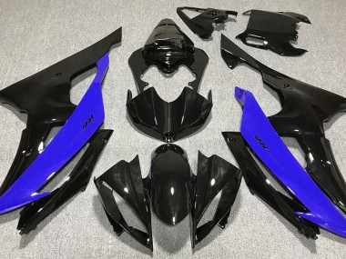 Gloss Black & Blue 2008-2016 Yamaha R6 Motorcycle Fairing
